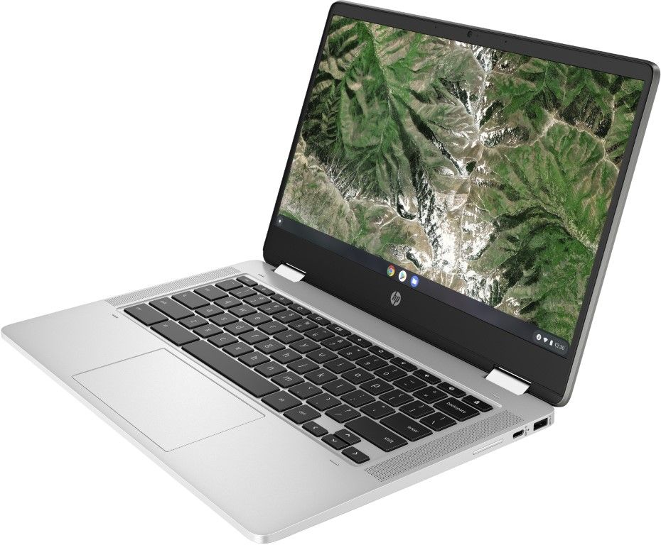 HP Chromebook x360 14a-ca0009na 14" Laptop Intel N4020 4GB RAM 64GB SSD Silver