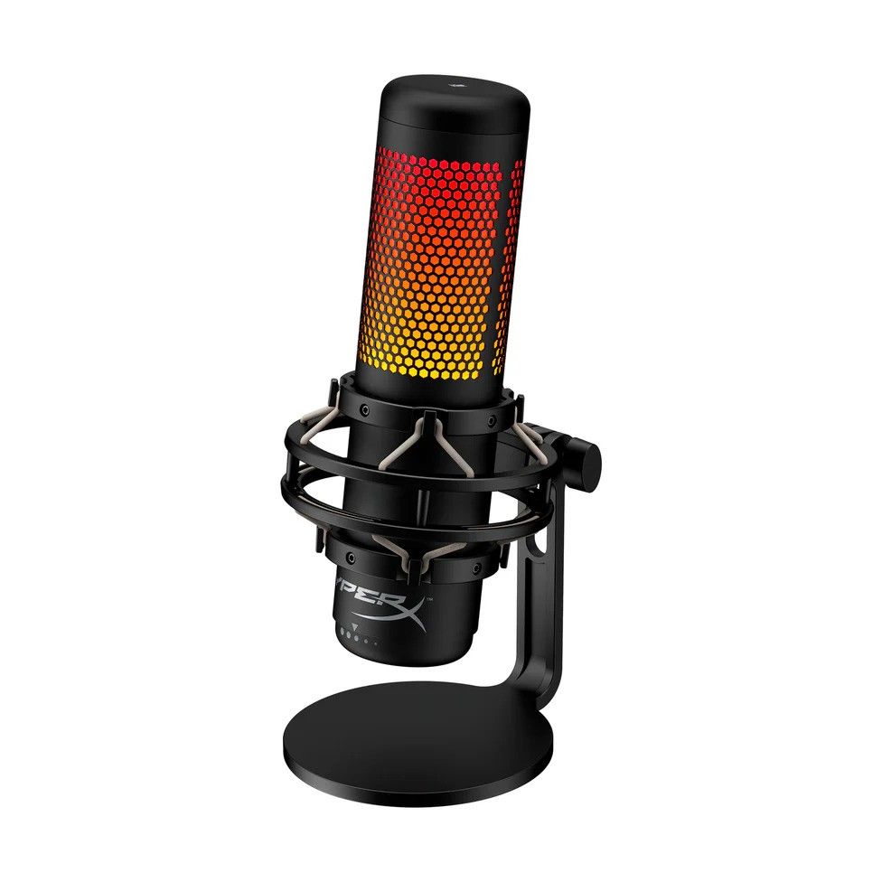 Hyper X QuadCast S USB Microphone RGB Lighting Built In Anti Shock Mount