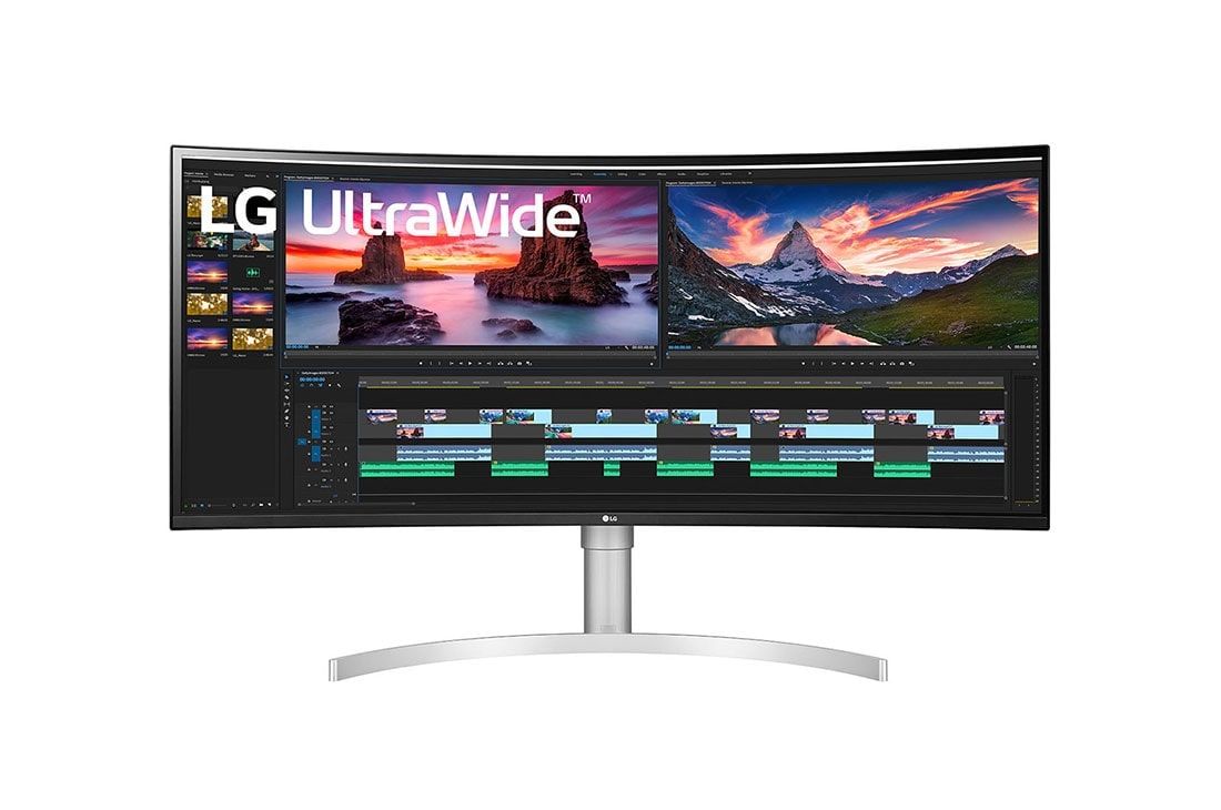 LG 38WN95CP-W.AEK 38" Ultra Wide Quad HD IPS Curved Monitor 144Hz 1ms White