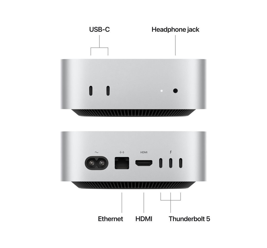 Apple Mac mini (2024) M4 Pro 24GB RAM 512GB SSD macOS Silver