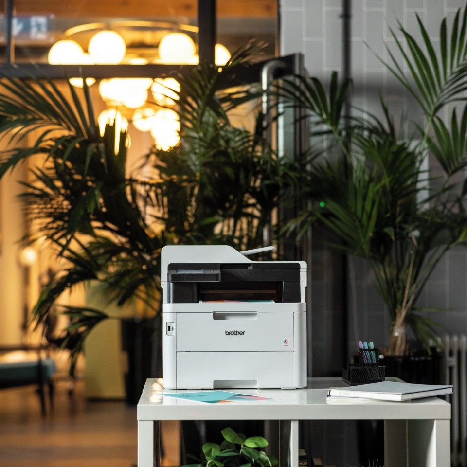 Brother MFC-L3760CDW Colourful and Connected LED All-In-One Printer 26PPM White