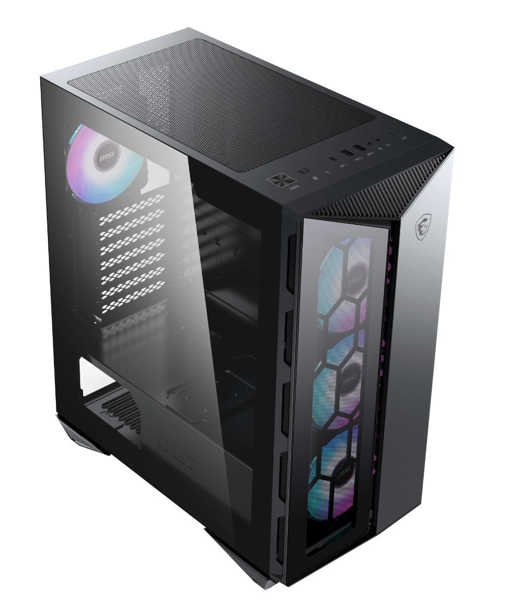 MSI MPG GUNGNIR 110R Mid Tower Computer Case ATX, Micro-ATX, Mini-ITX - Black