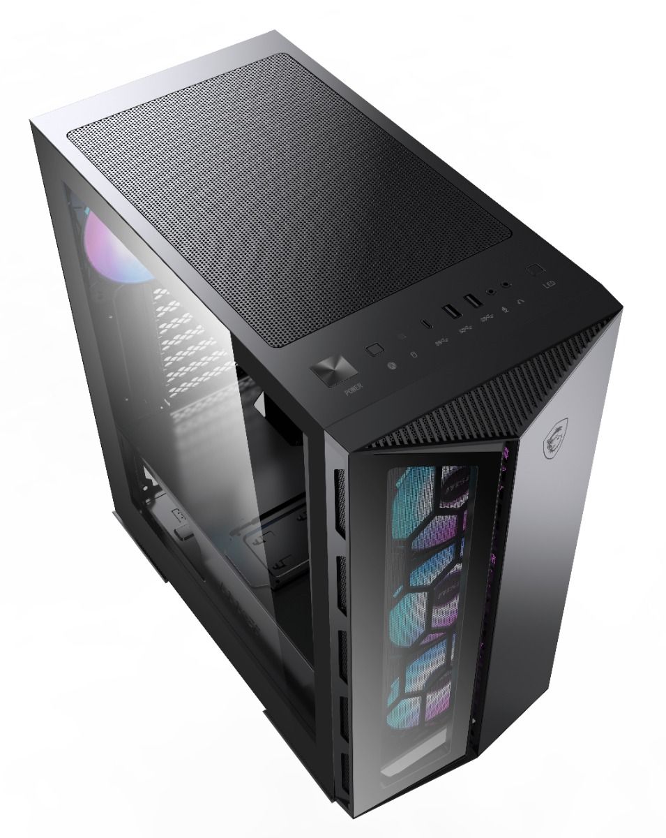 MSI MPG GUNGNIR 110R Mid Tower Computer Case ATX, Micro-ATX, Mini-ITX - Black