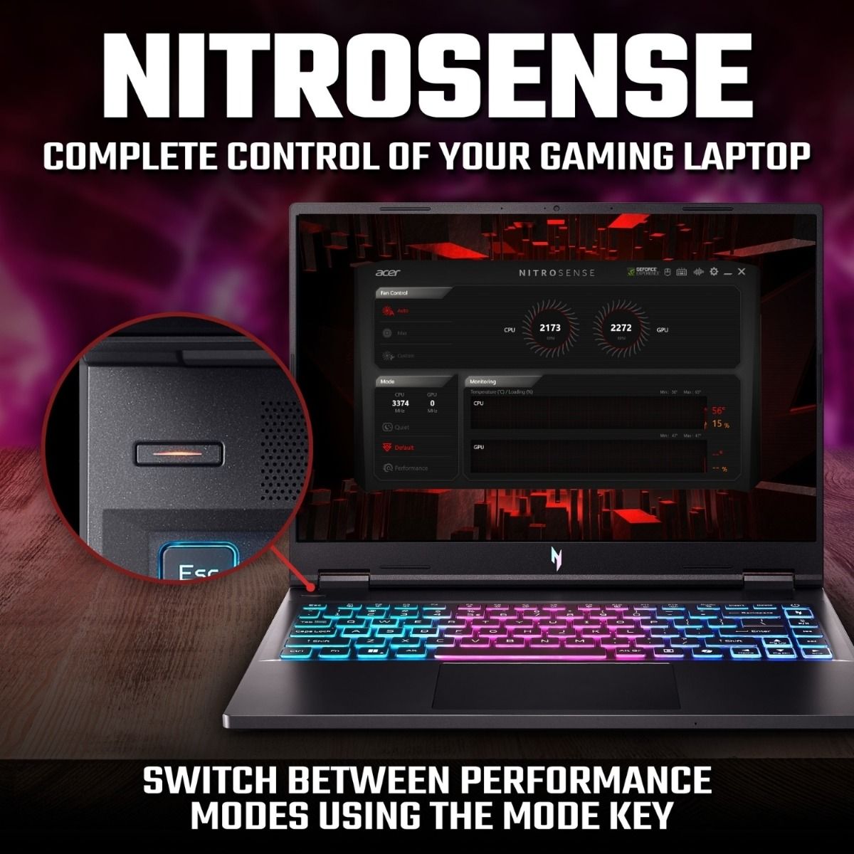 Acer Nitro 14 AN14-41-R913 14.5" Gaming Laptop Ryzen 7 16GB RAM 512GB SSD RTX 4050