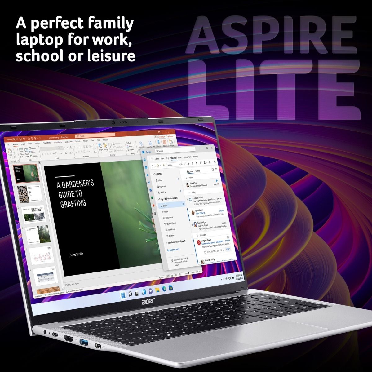 Acer Aspire Lite AL14-32P-333W 14" Laptop Intel Core 3 8GB RAM 256GB SSD