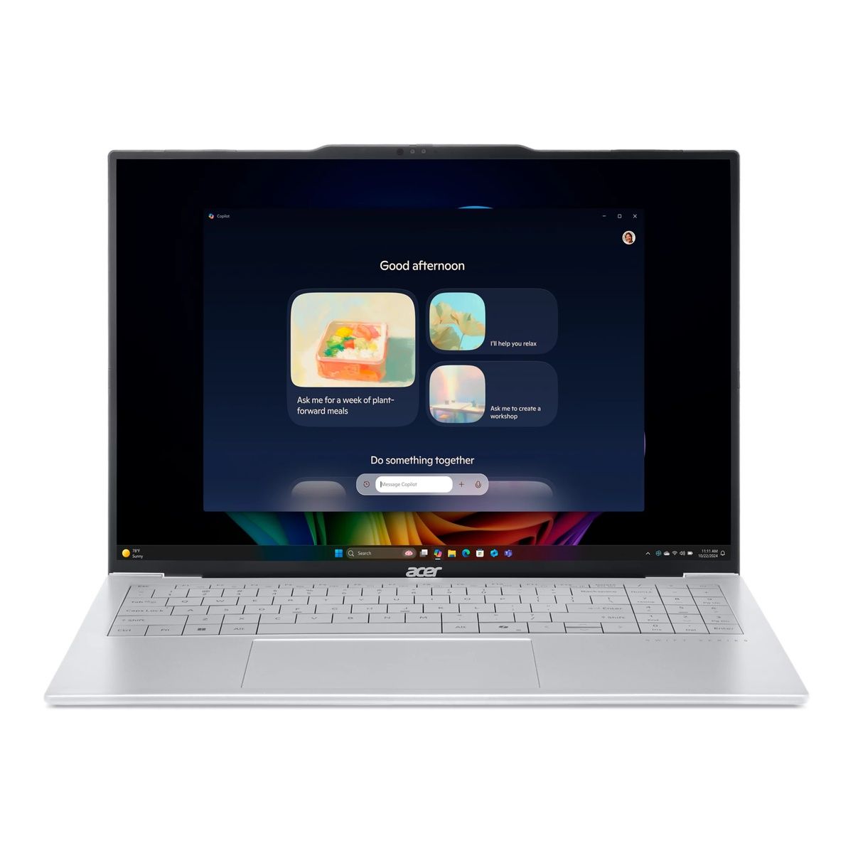 Acer Swift Air 16 16" Screen Ryzen AI 5 330 16GB RAM 1TB SSD Win 11 Home Silver