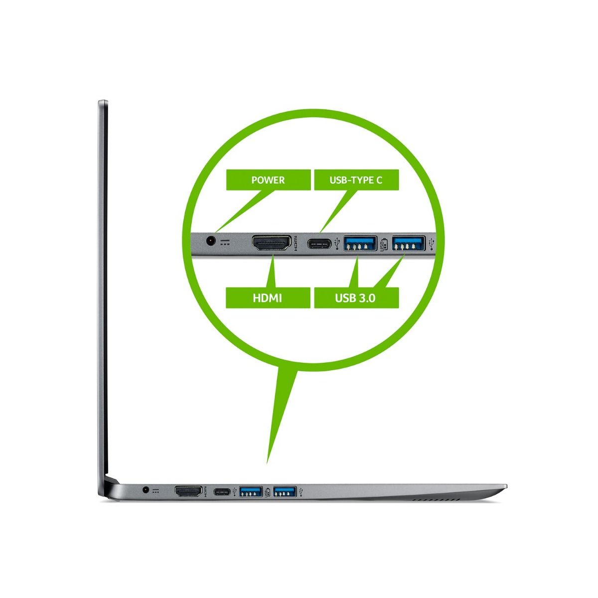 Acer Swift 1 SF114-32 14" FHD Laptop Intel Pentium N5000 4GB RAM 128GB SSD