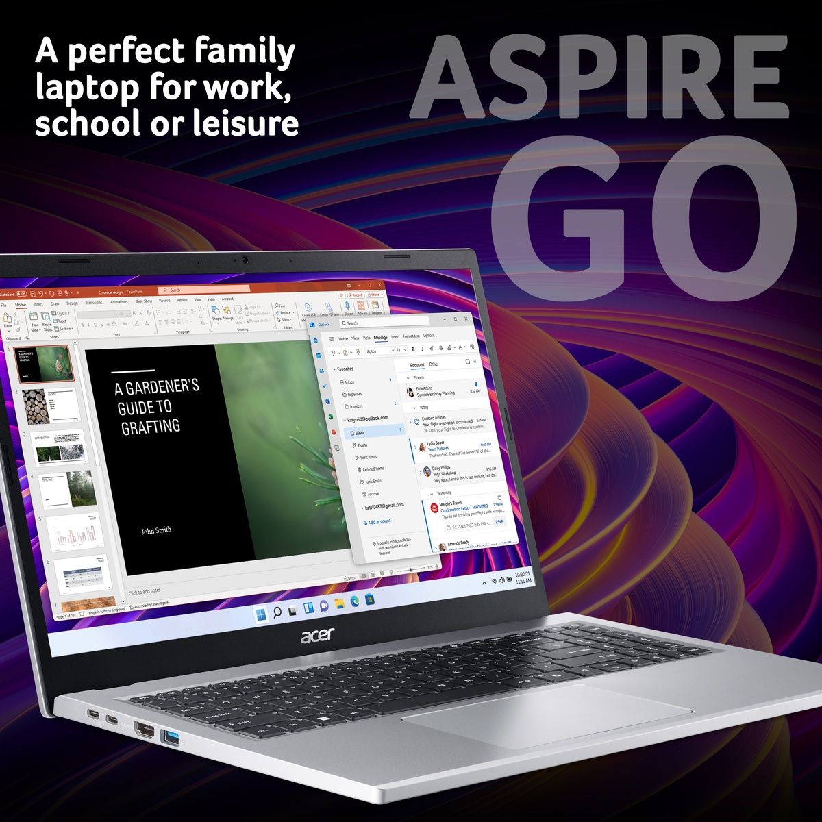 Acer Aspire Go 15 AG15-21P-R36M 15.6" Ryzen 3 7320U 8GB 256GB SSD Win 11 Home