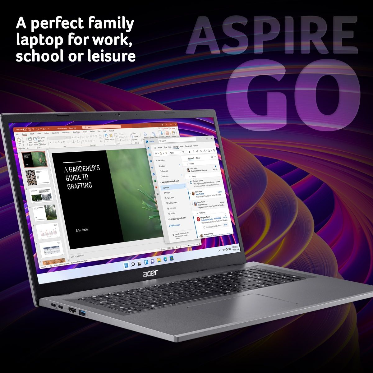 Acer Aspire Go 17 AG17-31P-33KH 17.3" Core 3 N355 8GB RAM 128GB SSD Win 11 Home