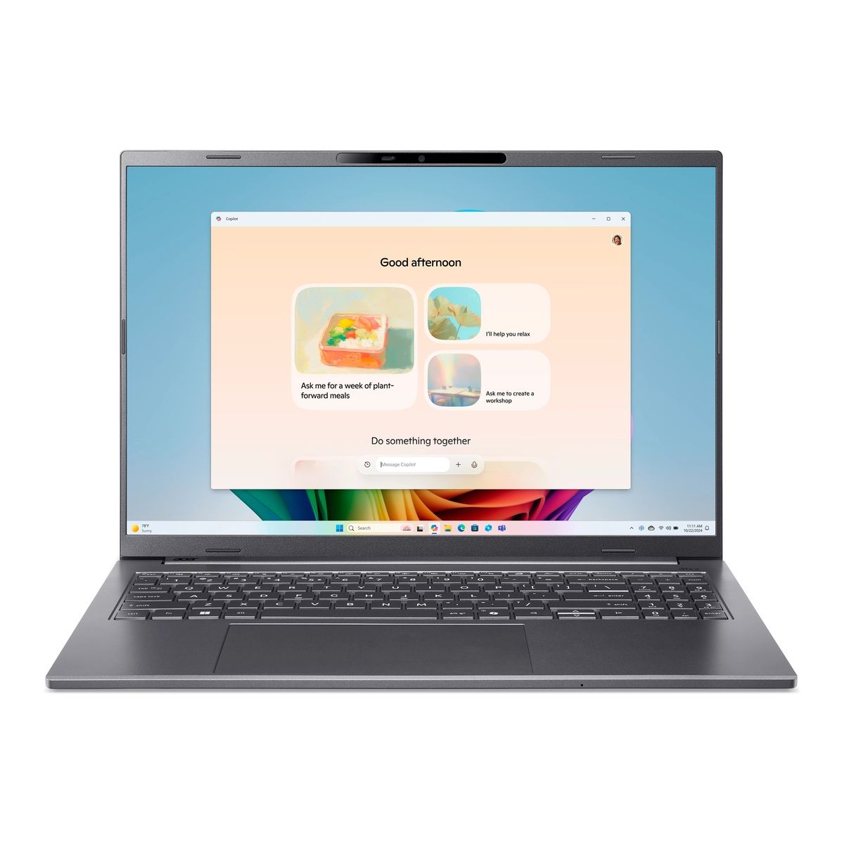 Acer Aspire 16 AI 16" Snapdragon X X1-26-100 16GB 1TB SSD Win 11 Home Iron grey