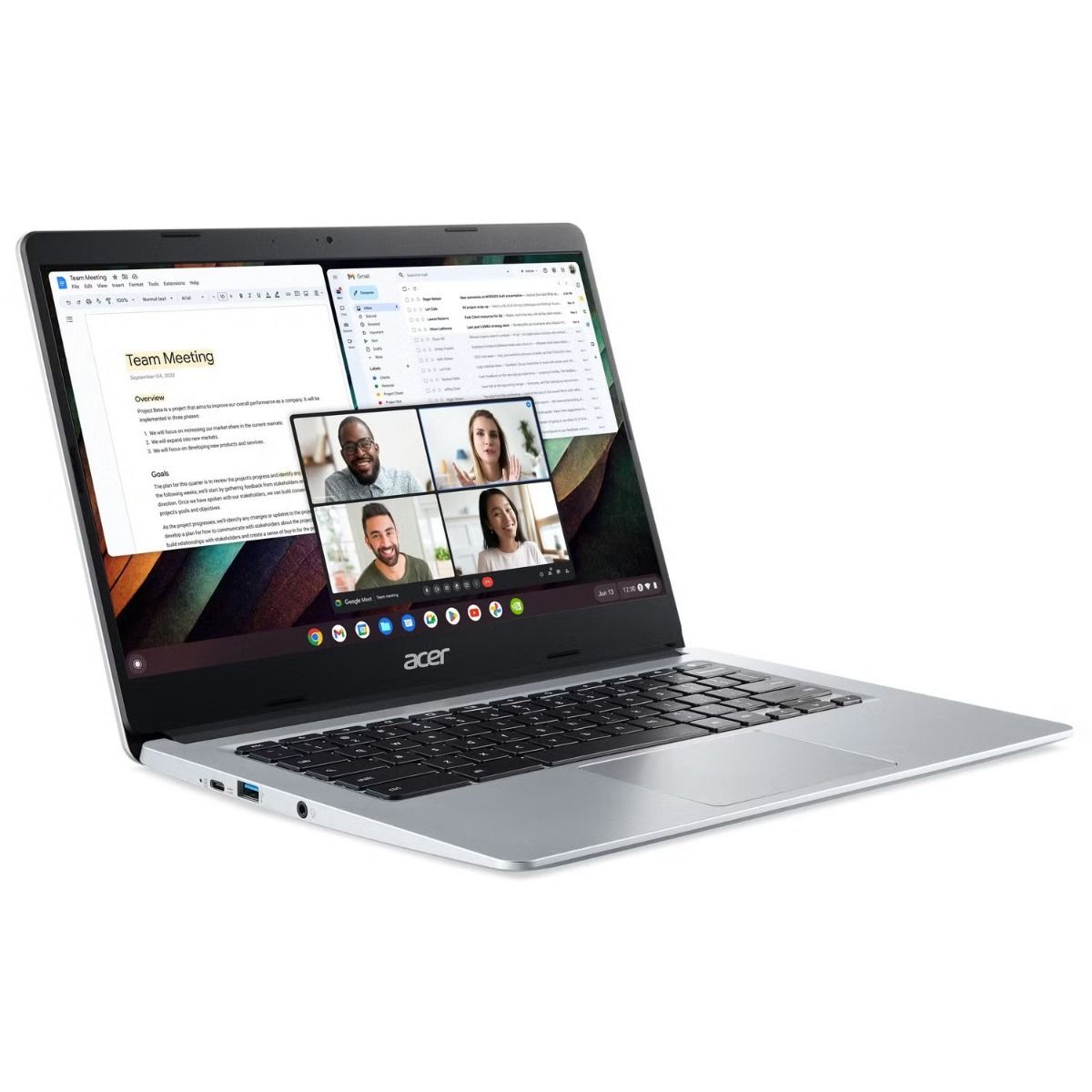 Acer Chromebook 314 CB314-3H-C49X 14" Laptop Intel N4500 4GB RAM 128GB SSD ChromeOS