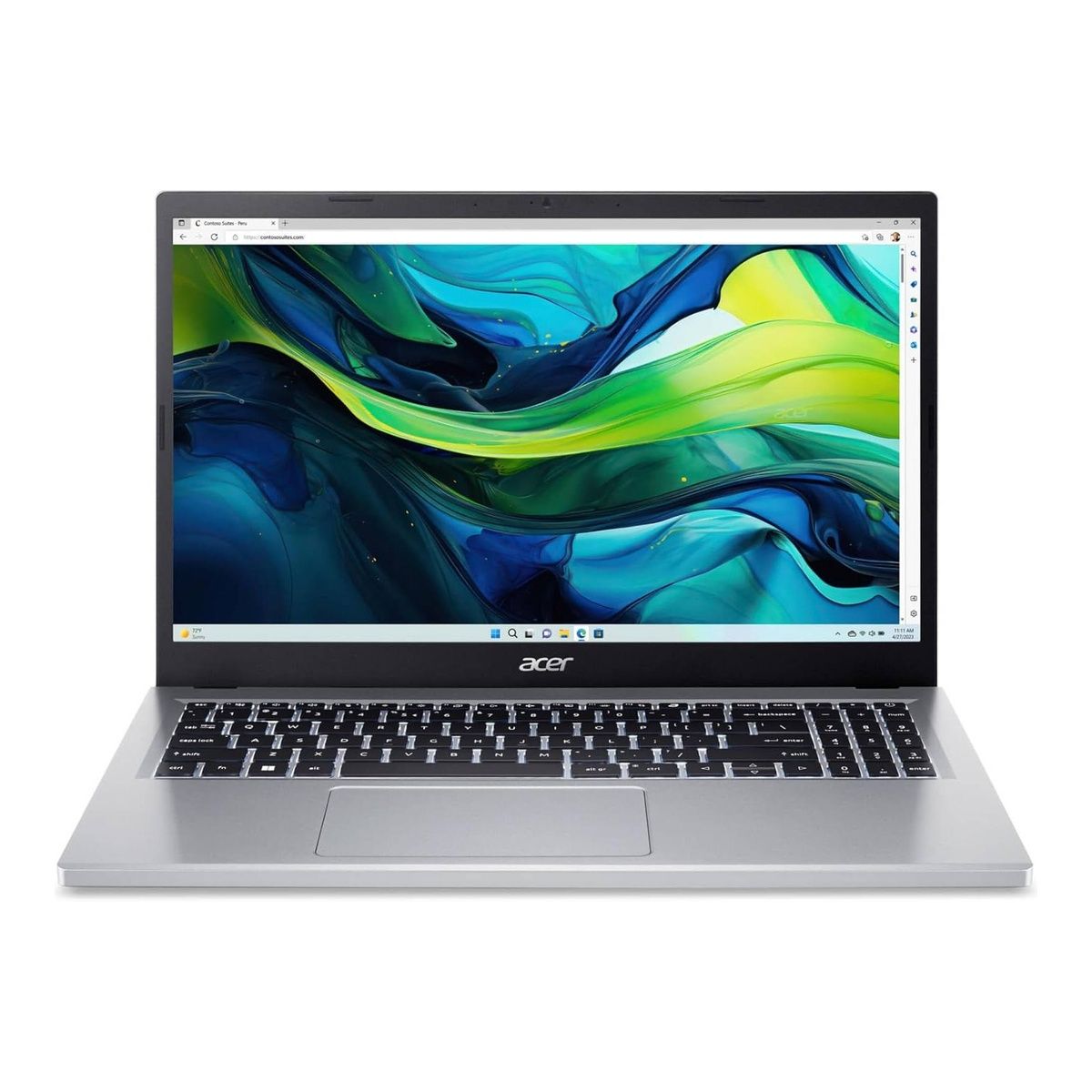 Acer Aspire Go 15 AG15-31P 15.6" Core i3-N305 8GB 256GB SSD Win 11 Home Silver