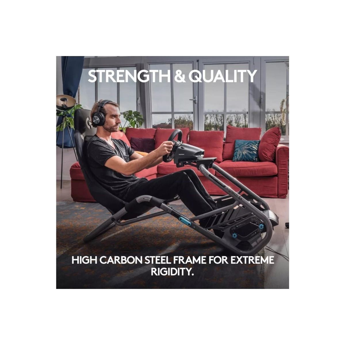 Playseat Trophy Gaming Chair Logitech G Edition Carbon Steel Frame