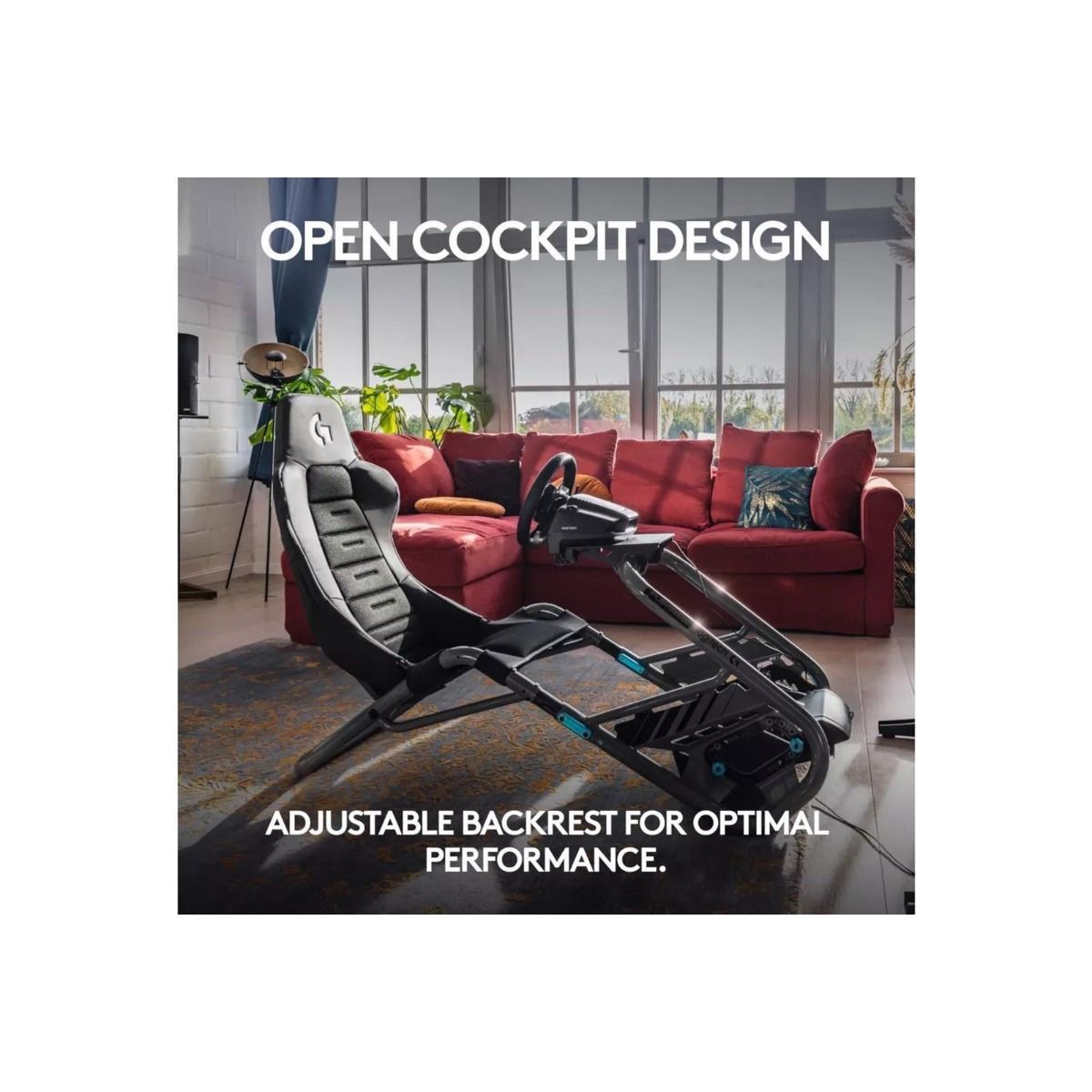 Playseat Trophy Gaming Chair Logitech G Edition Carbon Steel Frame