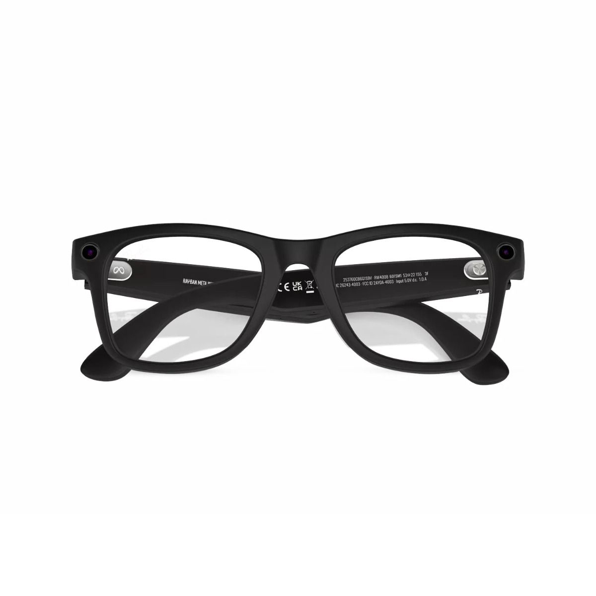Ray-Ban Meta Wayfarer Matte Black Smart Glasses 12MP Camera Discreet Speakers Transition Lenses