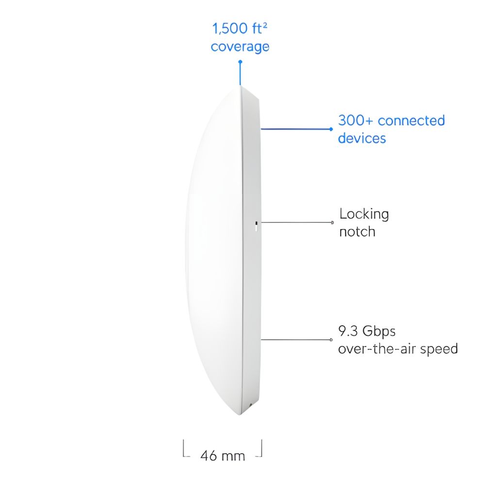 Ubiquiti UniFi U7 Pro Access Point WiFi 7 2.5 GbE Ceiling and Wall Mountable