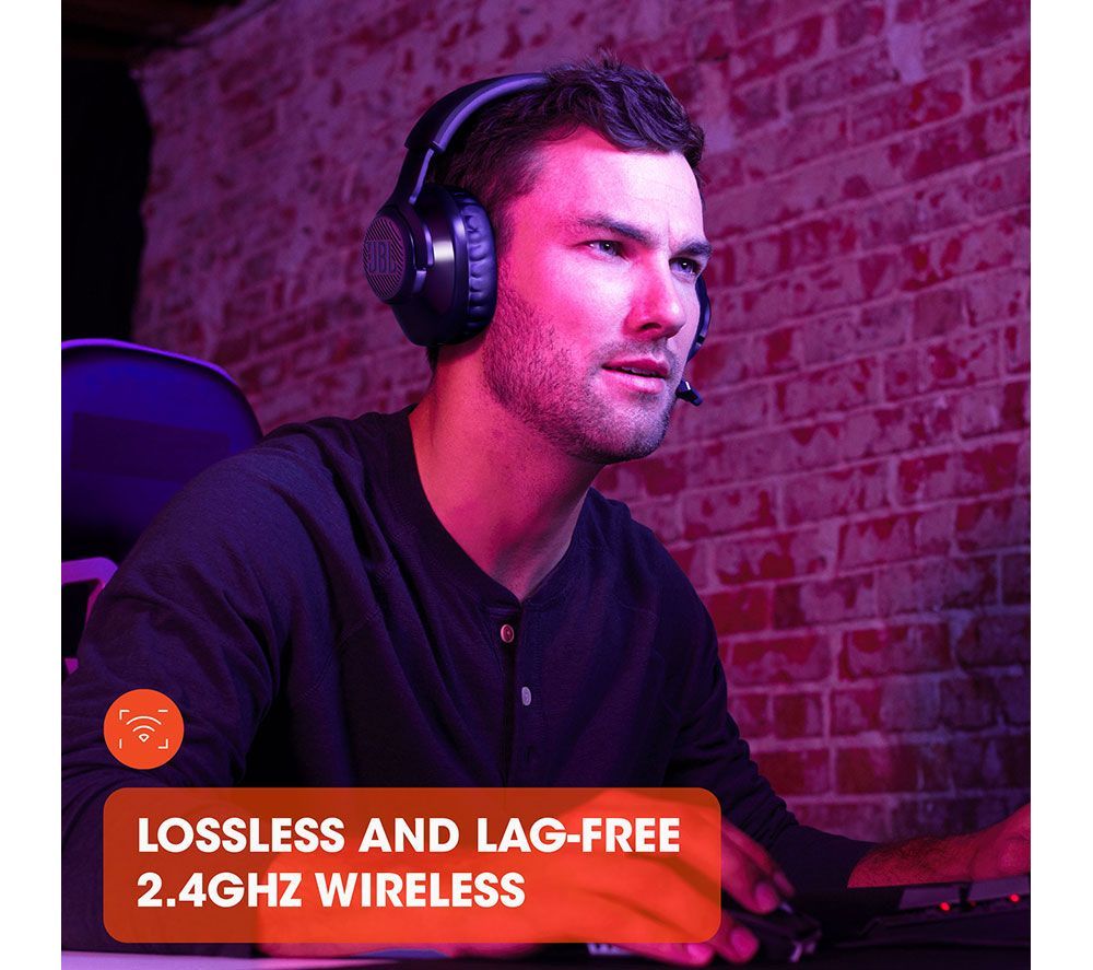 JBL Quantum 350 Wireless Headphones - Black