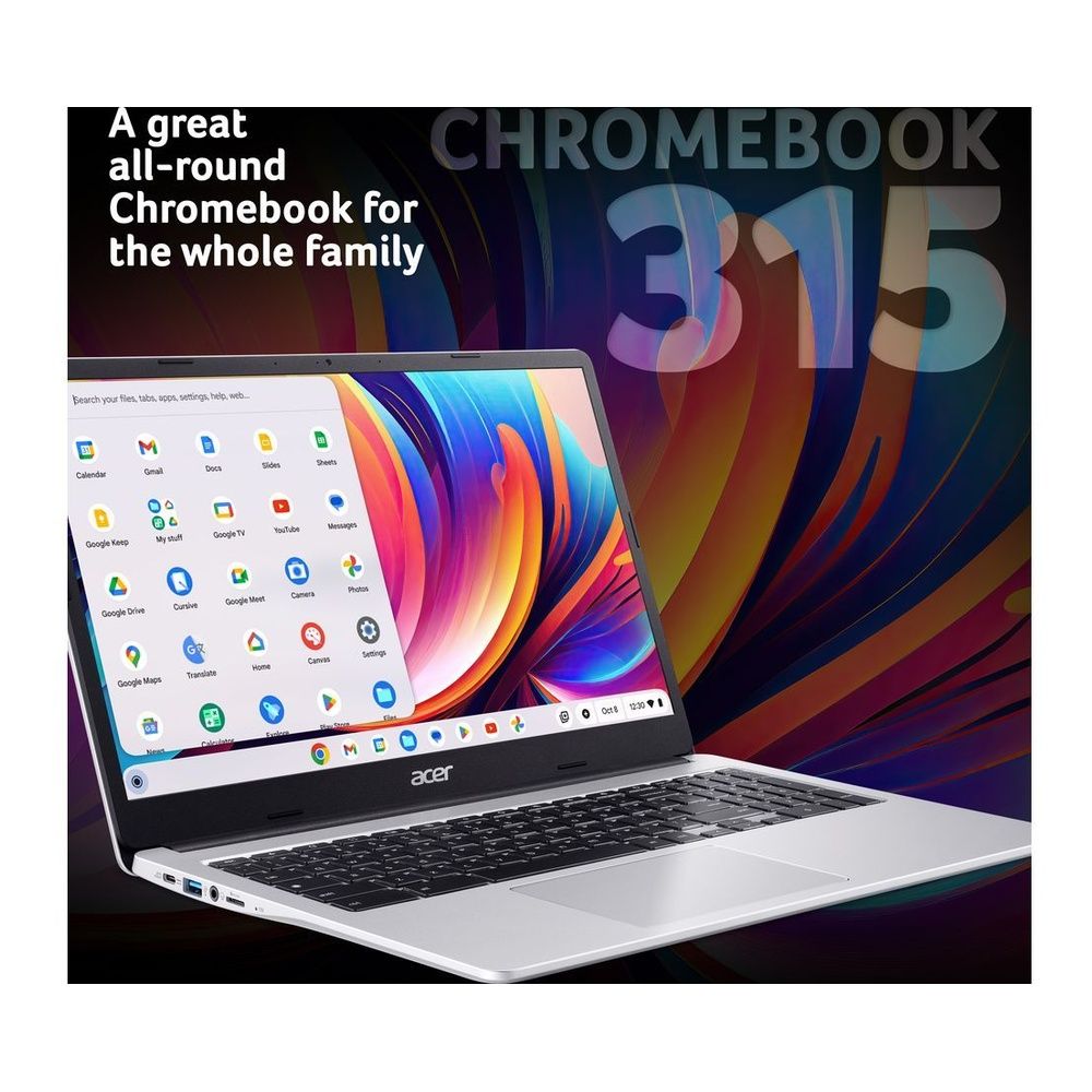 Acer Chromebook 315 CB315-4H-C5F4 15.6" Celeron N4500 4GB RAM ChromeOS Silver