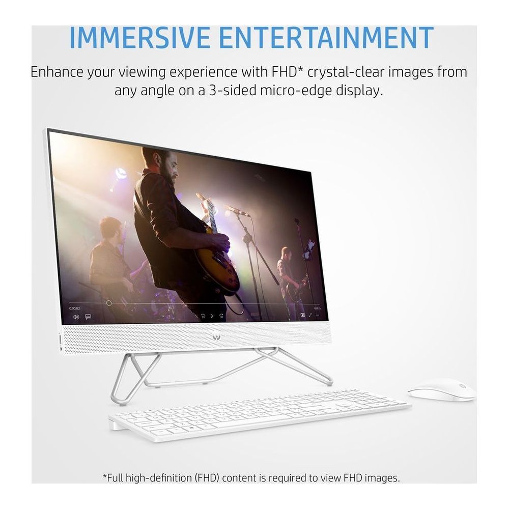 HP 24-cb1042na 23.8" All-in-One Desktop PC Intel i3 8GB RAM 512GB SSD