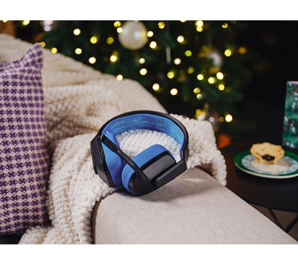 Logitech G535 Wireless Headset 40mm Drivers Memory Foam Earcups - Black & Blue