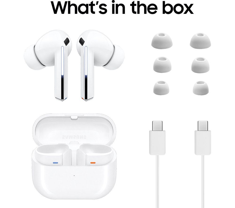Samsung Galaxy Buds3 Pro EarBuds Voice and Touch Controls Built In AI White