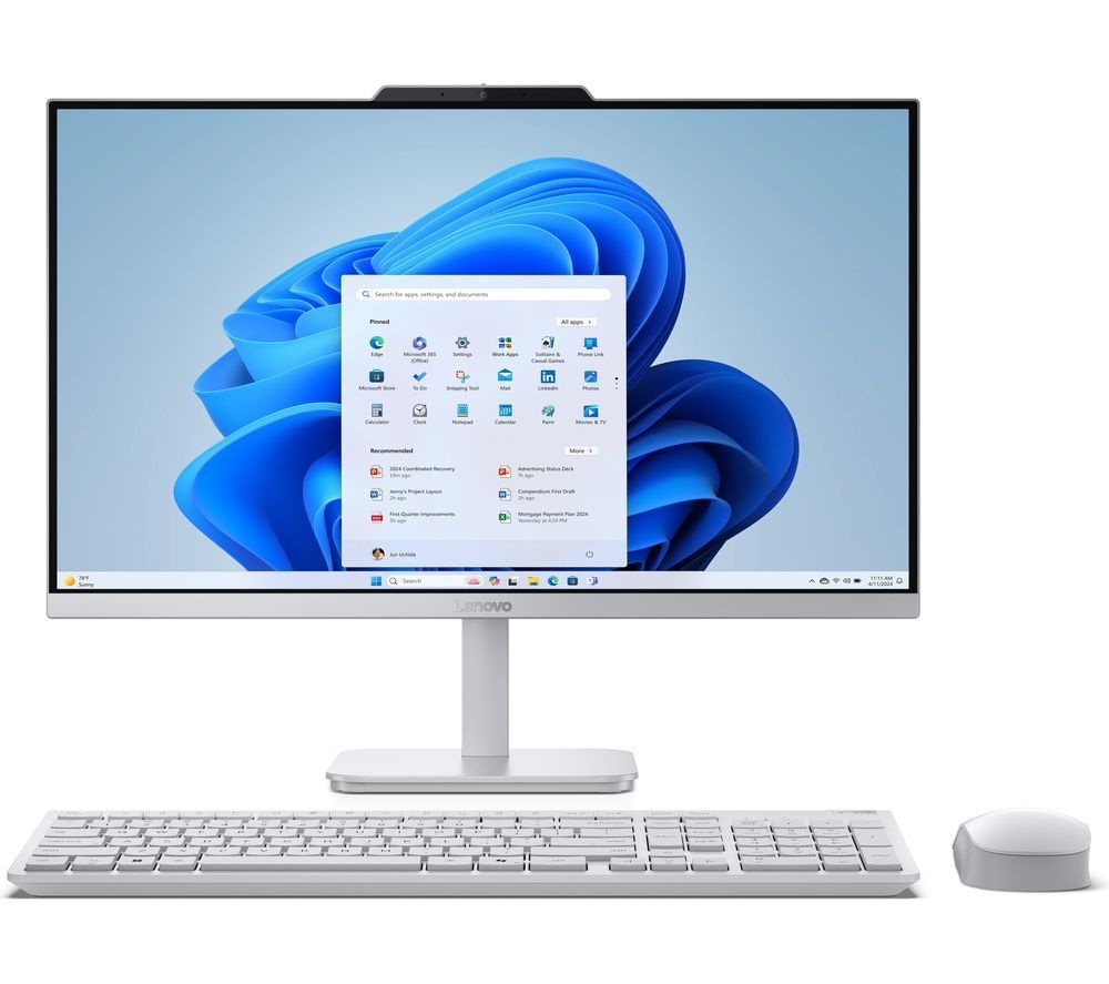 Lenovo A100 23.8" All-In-One Desktop PC Intel N100 8GB RAM 512GB SSD