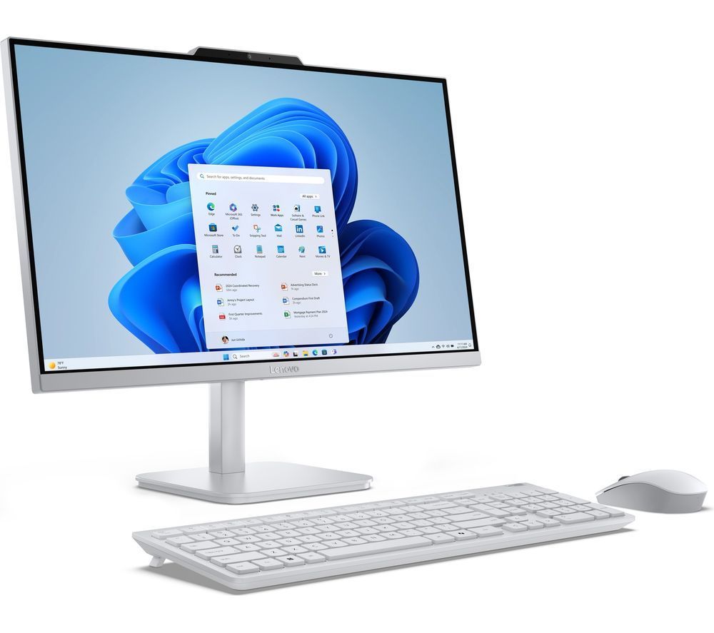 Lenovo A100 23.8" All-In-One Desktop PC Intel N100 8GB RAM 512GB SSD