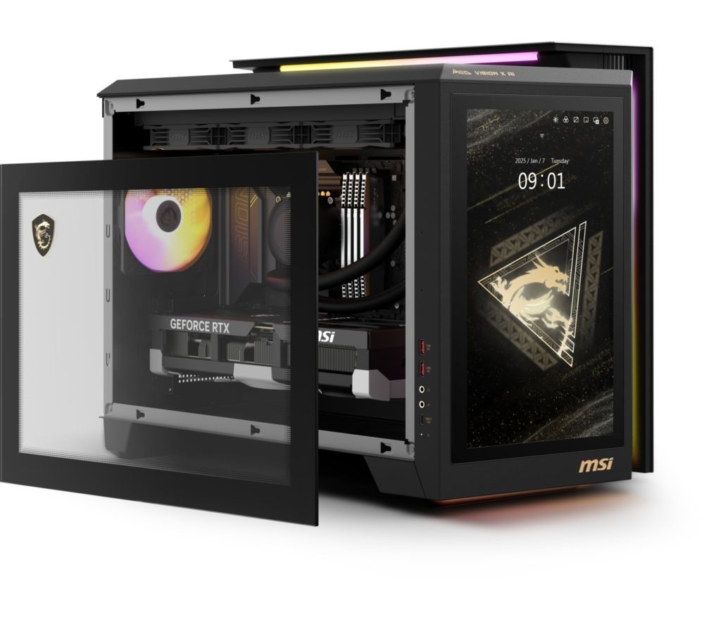 MSI MEG Vision X AI Gaming Desktop 13" FHD Touchscreen Intel Ultra 9 32GB RAM 2TB RTX 5080