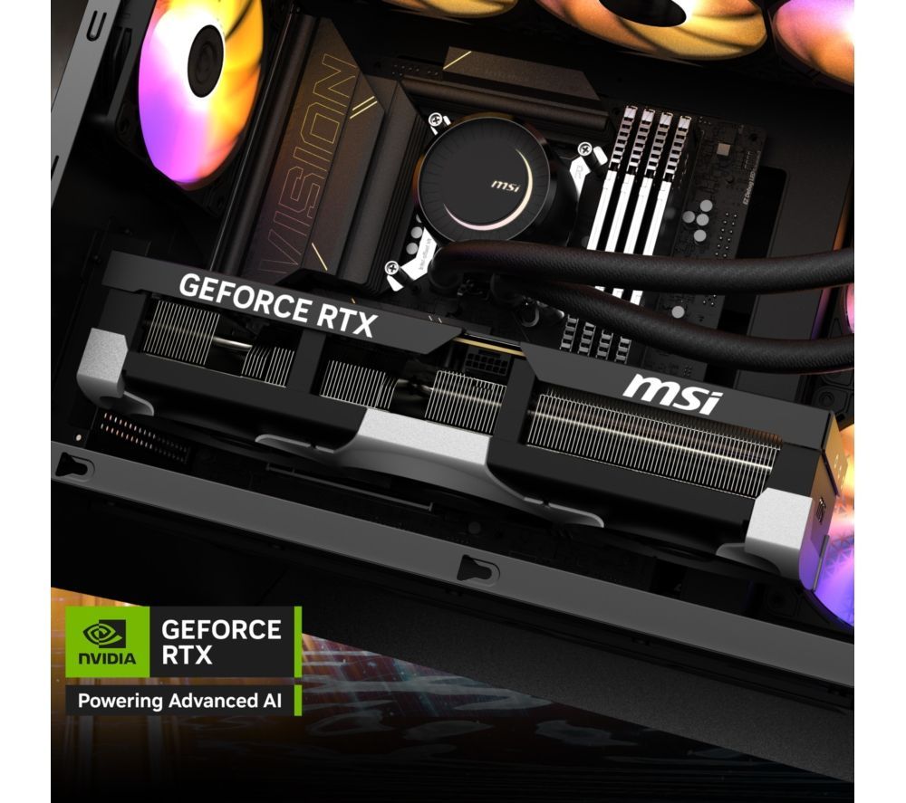 MSI MEG Vision X AI Gaming Desktop 13" FHD Touchscreen Intel Ultra 9 32GB RAM 2TB RTX 5080