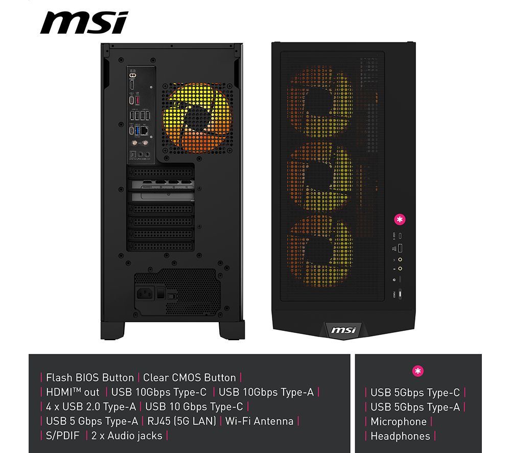 MSI MPG Infinite Z3 Gaming Desktop PC AMD Ryzen 9 32GB RAM 2TB SSD RTX 5070Ti