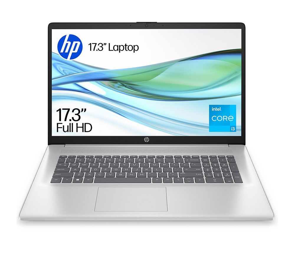 HP 17-cn3007na 17.3" Laptop Intel i3 8GB RAM 512GB SSD Silver