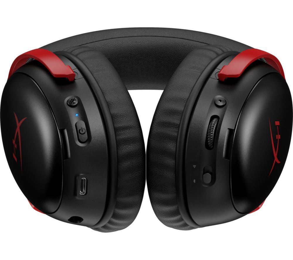 HyperX Cloud III S Wireless Gaming Headset with Detachable Mic Black & Red