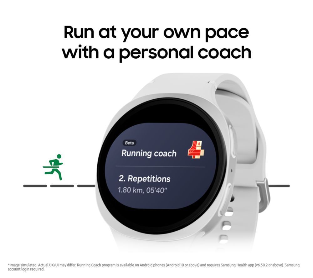 Samsung Galaxy Watch8 LTE 40mm 1.3" AMOLED Display 32GB Storage Silver