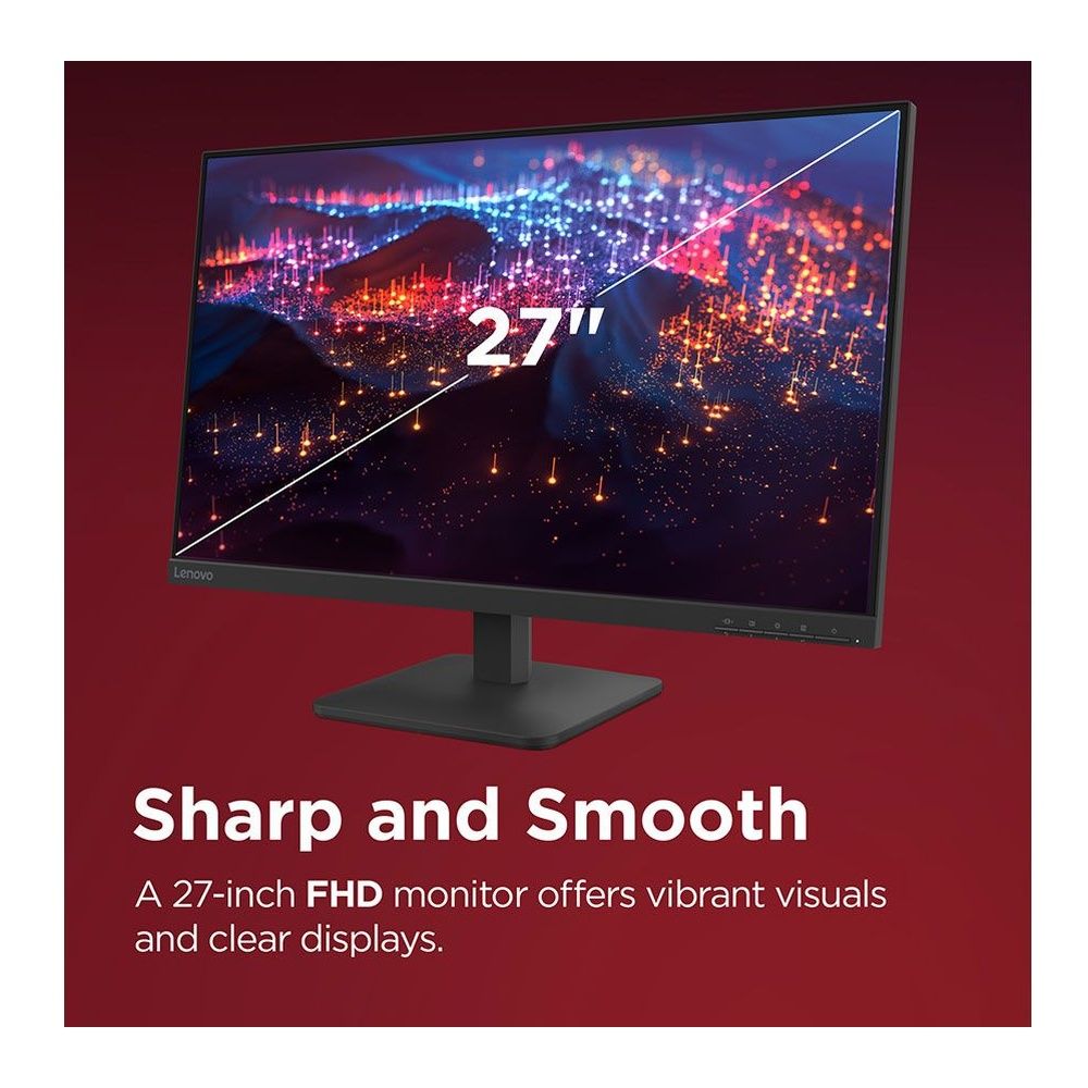 Lenovo L27-4e 27" Full HD Monitor 100Hz Refresh 4ms Response Wall Mountable