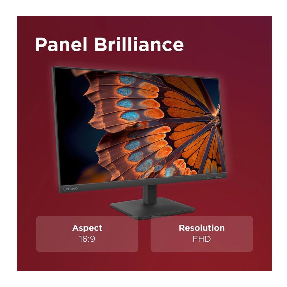 Lenovo L27-4e 27" Full HD Monitor 100Hz Refresh 4ms Response Wall Mountable