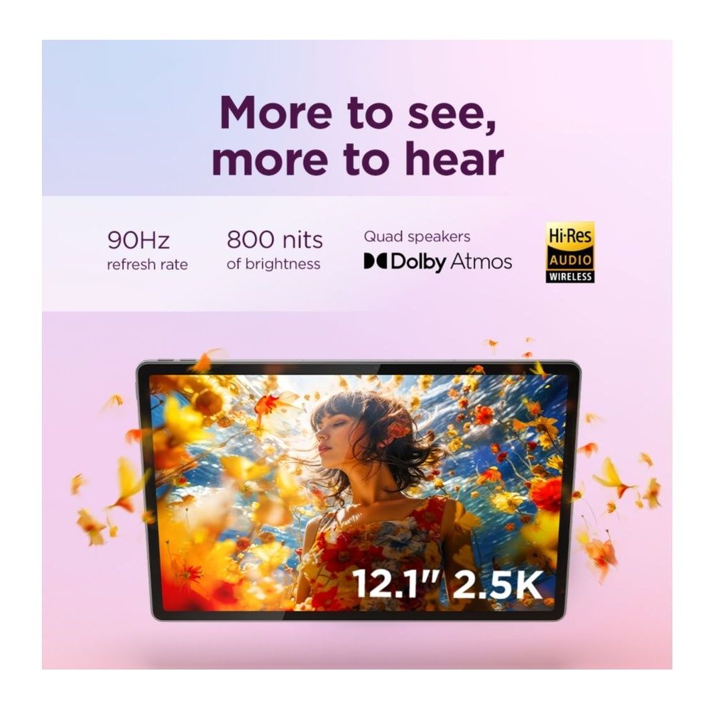 Lenovo Idea Tab Plus 12.1" QHD+ Tablet Dimensity 6400 8GB RAM 256GB Android