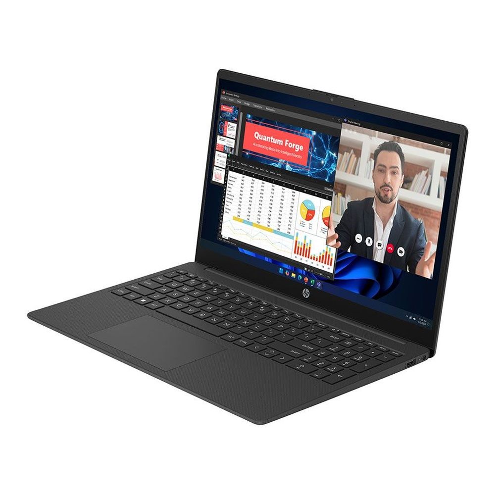 HP 15-fd1504sax 15.6" Screen Core 3 100U 8GB RAM 256GB SSD Win 11 Home Jet black
