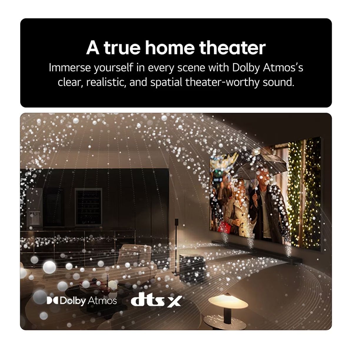 LG US80TY 480W Dolby Atmos Soundbar 3.1.3 Channel with Wireless Subwoofer