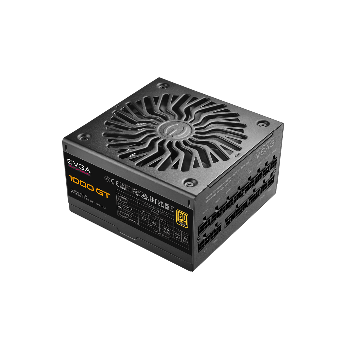 EVGA Fully Modular Power Supply SuperNOVA 1000 GT 80 Plus Gold 1000W