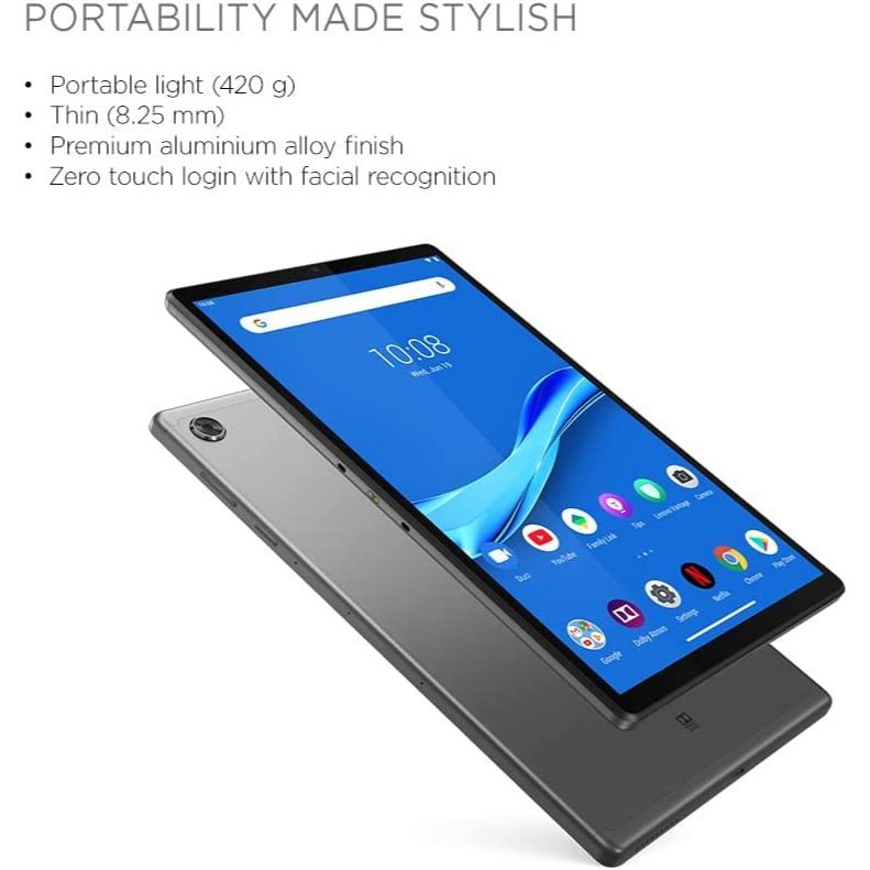 Lenovo Android Tablet Tab M10 2nd Gen 10.1" IPS Touchscreen 8 Core CPU 4GB RAM 64GB Storage