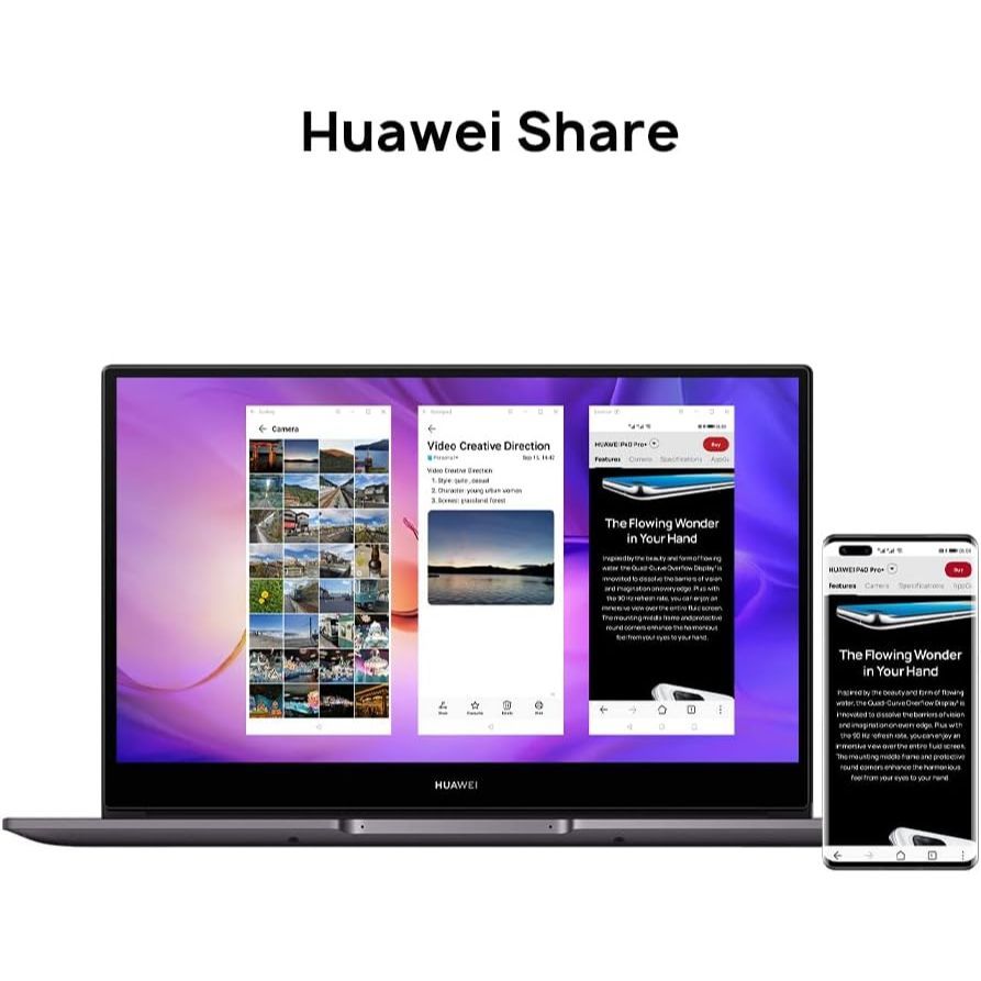 Huawei MateBook D14 14" Laptop Intel i7 11th Gen 16GB RAM 512GB SSD Grey