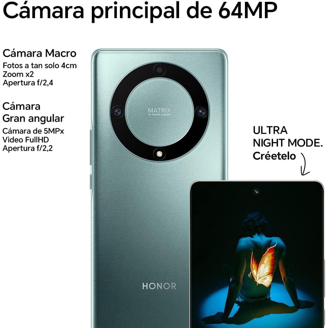 Honor Magic5 Lite 5G 128GB Smartphone - Midnight Black - 5109AMAA #OB