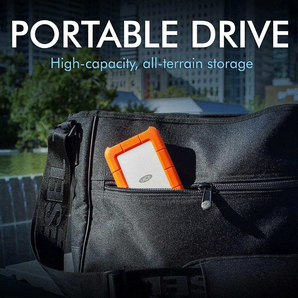 LaCie Rugged Mini 2TB USB3.0 External HDD Water Resistant Portable Hard Disk