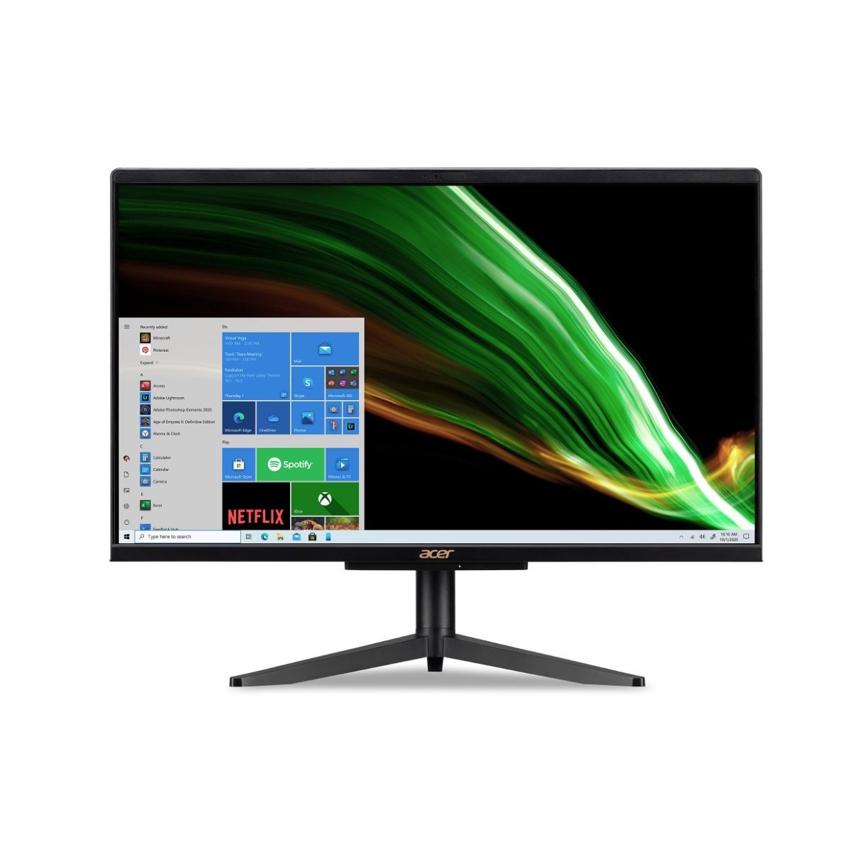 Acer All-in-One Aspire C22-1600 21.5" Intel Pentium 4GB RAM 256GB SSD