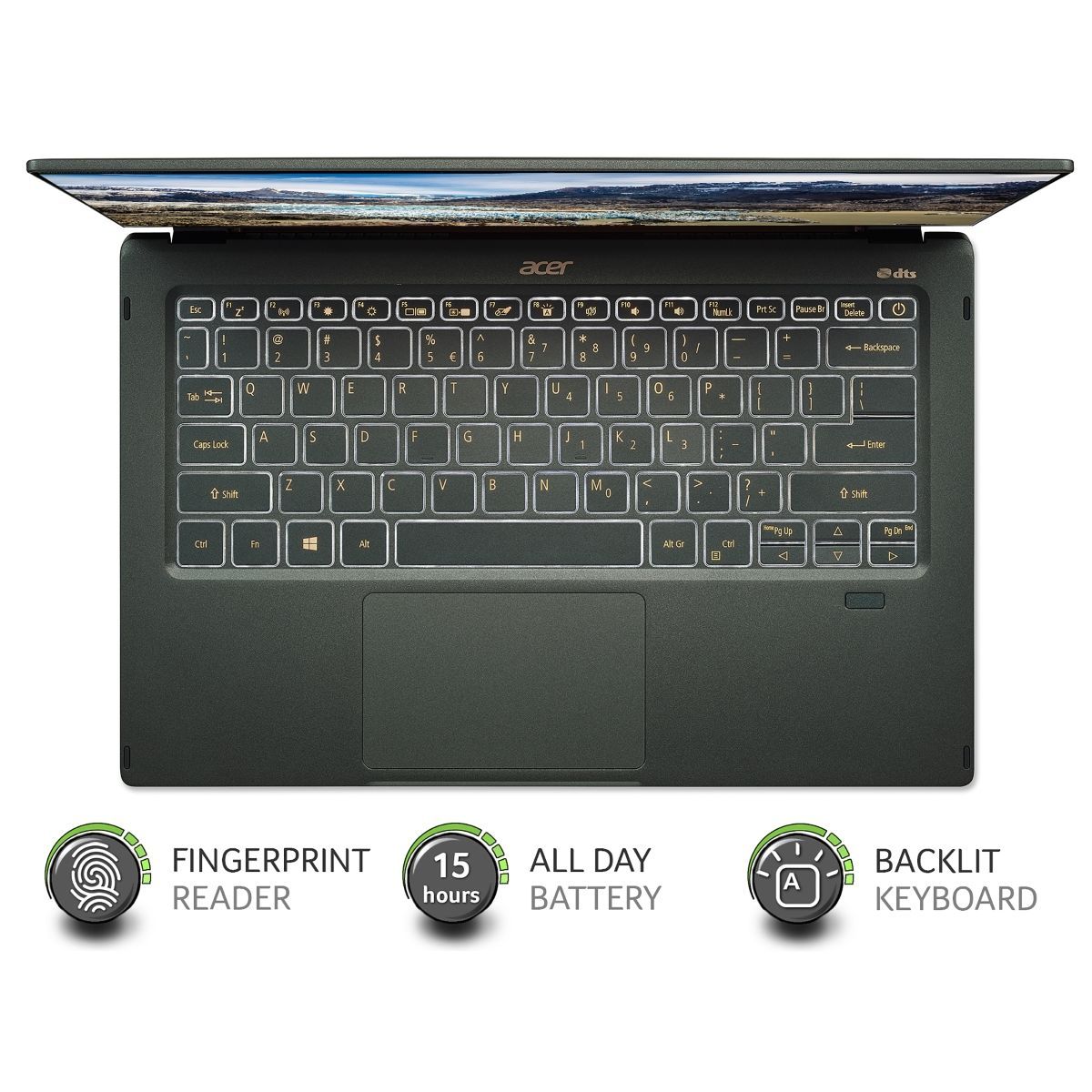 Acer Swift 5 SF514-55T 14" FHD Laptop Intel Core i5 8GB RAM 512GB SSD Green