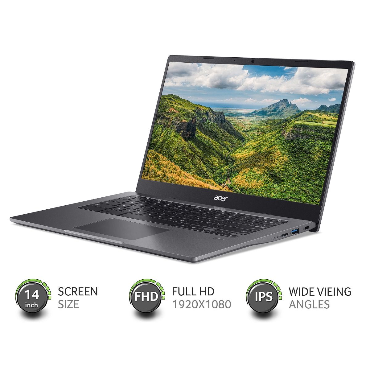 Acer Chromebook 514 CB514-1W 14" Full HD Intel i3-1115G4 8GB RAM 128GB SSD