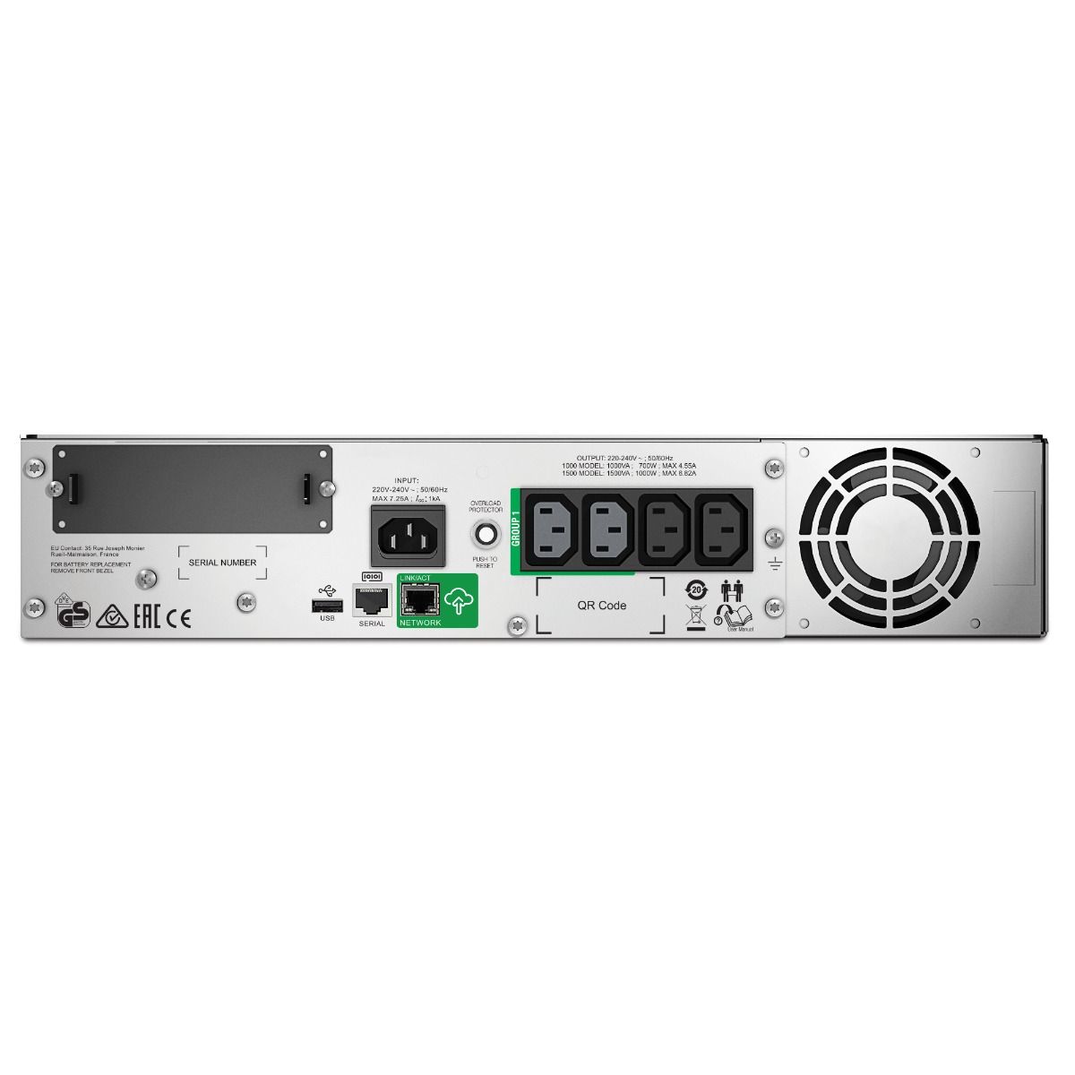 APC Smart-UPS SMT1000RMI2UC Uninterruptable Power Supply 4 C13 Outlets