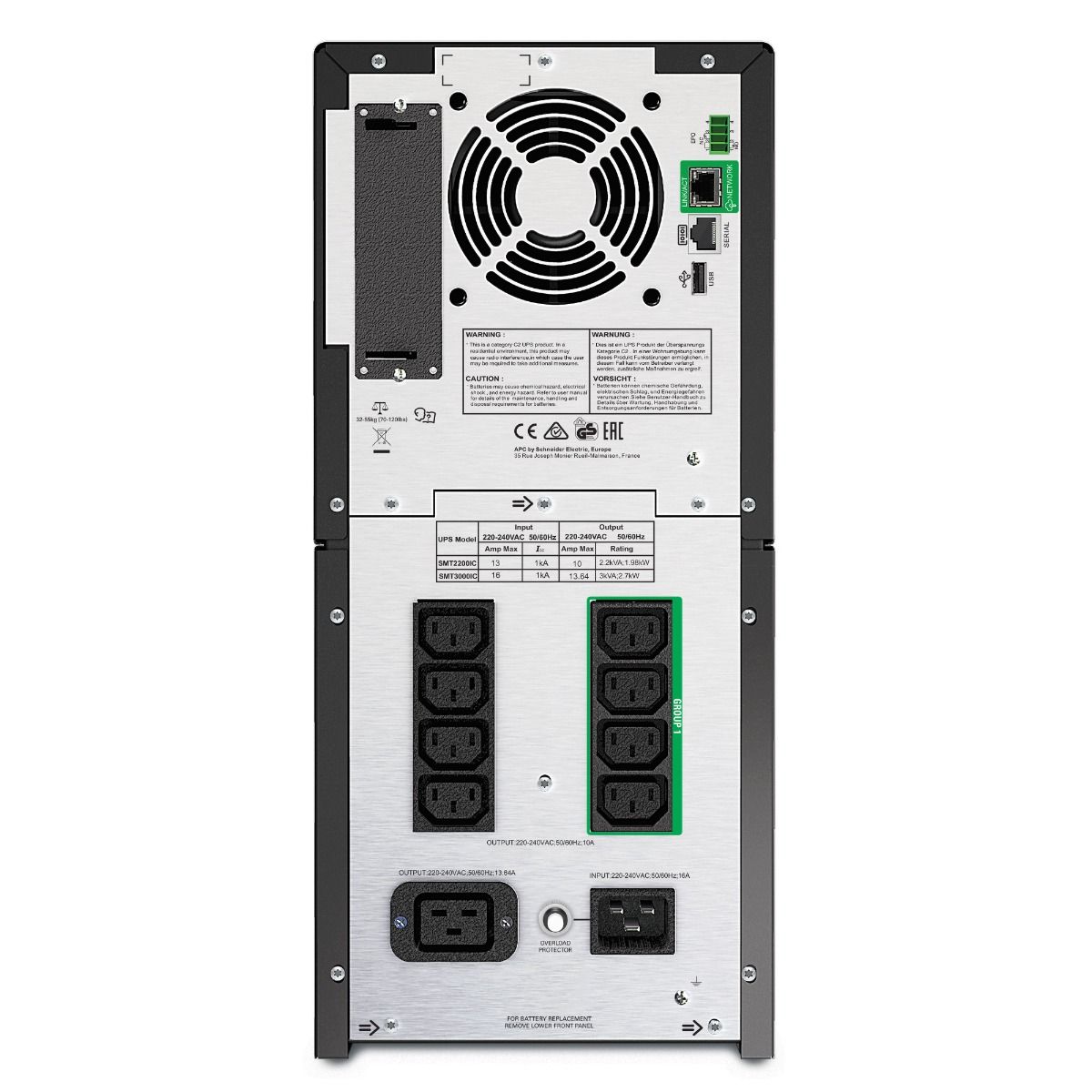 APC Smart-UPS SMT2200IC Uninterruptable Power Supply 2.2kVA 1980W