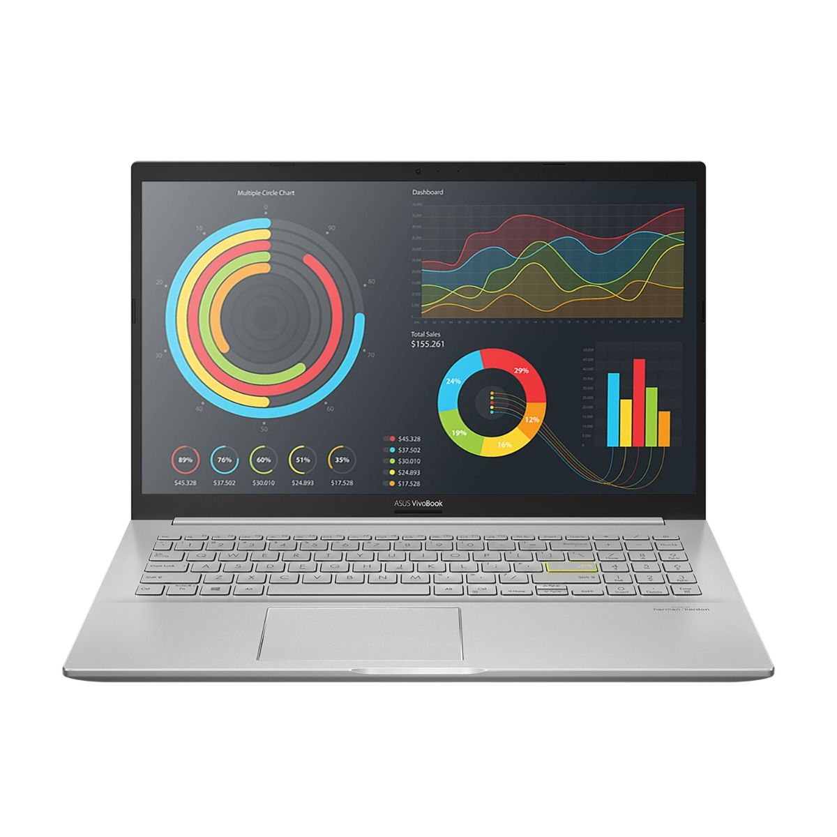 Asus VivoBook 15 K513 15.6" OLED Laptop Intel Core i3-1115G4 8GB RAM 256GB SSD