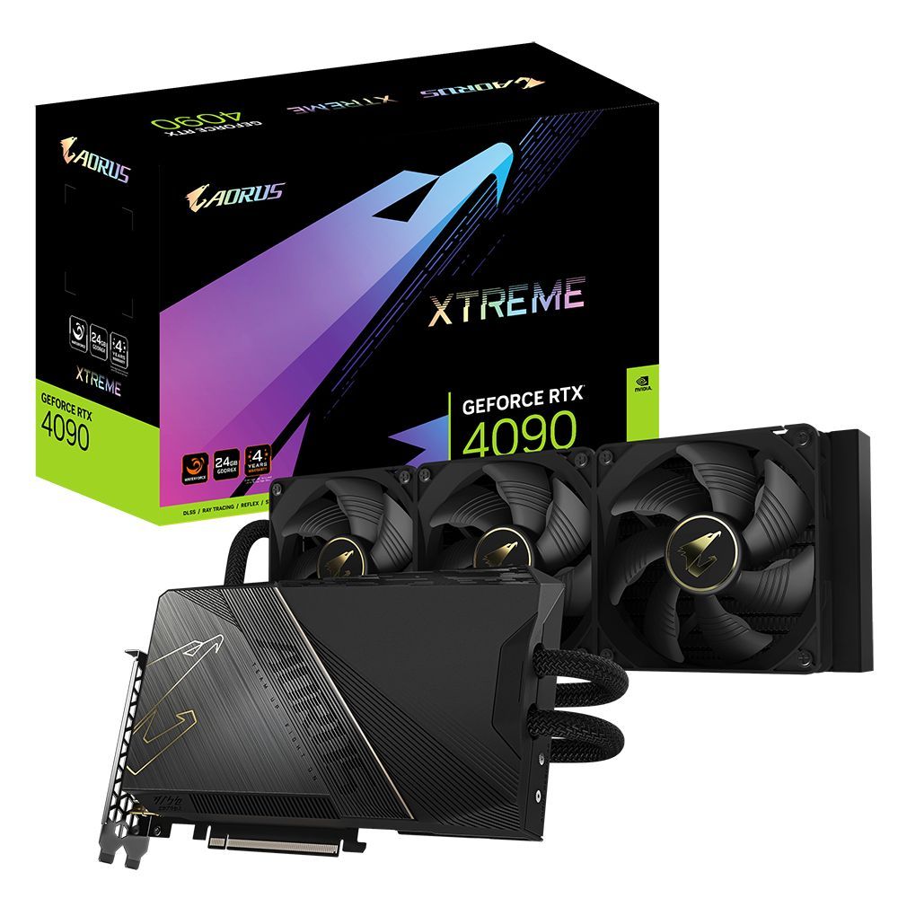 GIGABYTE AORUS GeForce RTX 4090 XTREME WATERFORCE 24GB GDDR6X Graphics Card